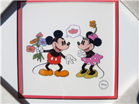 I LOVE YOU Minnie & Mickey Limited Edition Framed Character Image Sericel (Disney Art Editions, 1994)