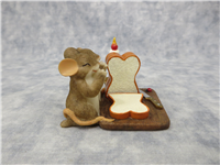 THANKFUL FOR OUR DAILY BREAD 2-1/2 inch Praying Mice Figurine (Charming Tails, Fitz and Floyd, 81/1014, 2007)