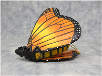 MAXINE'S BUTTERFLY RIDE  3-1/2 inch Mouse on Monarch Butterfly Ornament Figurine (Charming Tails, Silvestri)