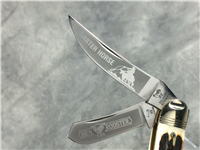 1993 HEN & ROOSTER 213DS Quarter Horse Stag Sowbelly Stockman Knife