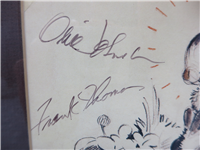 Disney Animators FRANK THOMAS & OLIE JOHNSTON Signed & Framed BAMBI Artwork