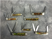 Rare 1989 CASE XX USA SS Christmas Tree 100th Anniversary Complete Set of 7 Knives
