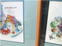 MICKEY MOUSE TOONTOWN Set of 4 Hand-Signed 11 x 14 inch Framed Concept Art (Disneyland, 1993)