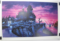 PHANTOM MANOR Haunted Mansion 27 x 40 inch Limited Signed Lithograph (Disney Galley Images, 1994)