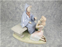 CINDERELLA & FAIRY GODMOTHER 8-1/2 inch Limited Edition 1994 Disneyana Convention Porcelain Figurine  (Lladro, #7553)
