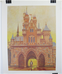WALT DISNEY'S FOOTSTEPS Limited Edition Signed 23-1/2 x 17-1/2 inch Cast Member Lithograph Art (Charles Boyer, 1985)