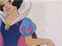SNOW WHITE AND THE SEVEN DWARFS Limited Edition Signed 19-1/2 x 22 inch Lithograph Art (Bill Justice, Disney Gallery,1993)