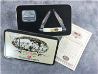 1998 CASE XX Limited Ed CCC Collector Club  Stag Muskrat Knife in Tin