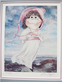 "PINKIE" OF TOAD HALL Phil Dagort Framed Lithograph Art (Disney Gallery, 1988)