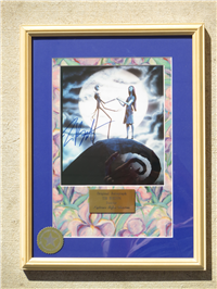 NIGHTMARE BEFORE CHRISTMAS Tim Burton Signed Framed Original Authograh Photo (Walt Disney World Co., 1990's)