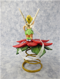 TINKER BELL 8 inch Disney Poinsettia Christmas Tree Topper Figurine (Jim Shore, Enesco, 4023546, 2011)
