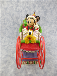 LAUGHING ALL THE WAY 8-3/4 inch Disney Mickey Mouse/Santa Sleigh Figurine (Jim Shore, Enesco, 4005626, 2006)