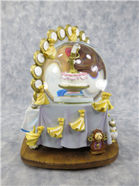 BEAUTY AND THE BEAST Be Our Guest 7-1/2 inch Musical Snowglobe (Disney Direct, 26735)