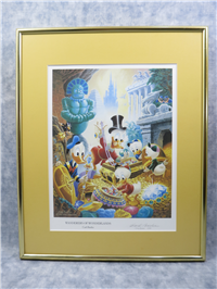 WANDERERS OF WONDERLANDS 10x8 inch Limited Edition Signed Framed Lithograph  (Carl Barks, Disney, Another Rainbow, 1981)