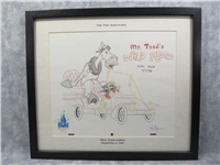 MR. TOAD'S WILD RIDE One Year Anniversary Disney Artist Signed Hand Drawn Sketch (Magic Kingdom, 1998)