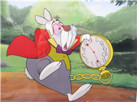 I'M LATE White Rabbit Limited Edition Signed Framed Character Image Sericel (Disney Enterprises Inc., 1999)