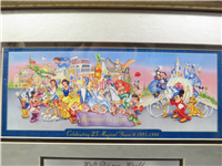 WALT DISNEY WORLD 25th Anniversary Framed Commemorative Ticket (1971-1996)
