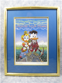 THE LIFE & TIMES OF SCROOGE MCDUCK Lithograph Hand Signed By Don Rosa and Susan Daigle-Leach