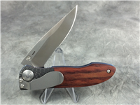 BENCHMADE 690S Wood & Carbon Fiber Partially-Serrated Liner Lock