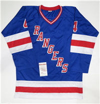 RON GRESCHNER #4 Signed Rangers Hockey Jersey Size XL (James Spence Authentication LLC)