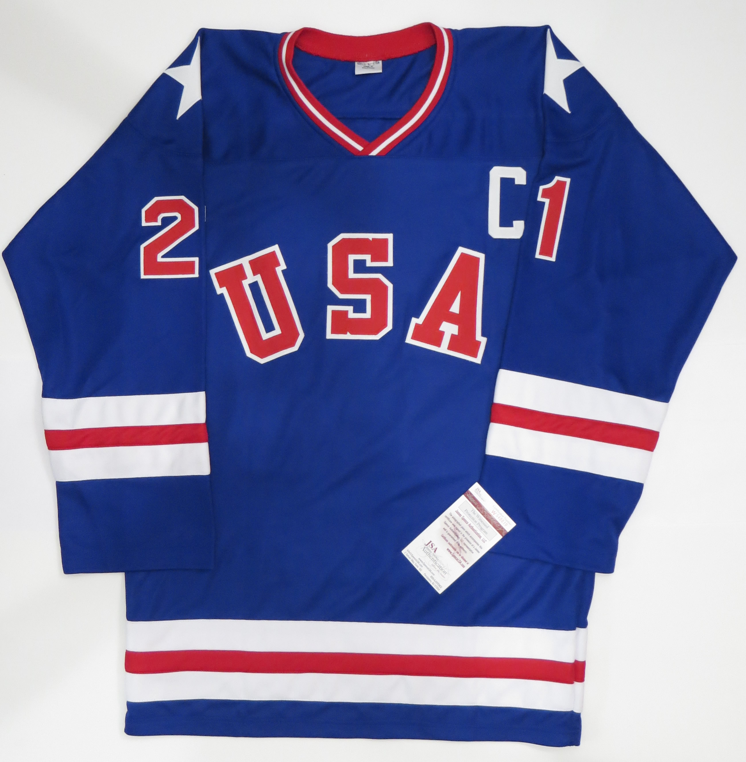 How much is MIKE ERUZIONE #21 Signed USA 1980 Winter Olympics On-Ice ...