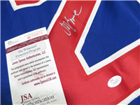 MIKE ERUZIONE #21 Signed USA 1980 Winter Olympics On-Ice Style Hockey Jersey Size L (James Spence Authentication, LLC) 