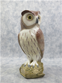 SHORT EARED OWL 7-1/2 inch Porcelain Figurine  (Lladro, #5418, 1986)