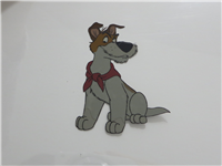 OLIVER AND COMPANY Original Animation Production Cel Set-Up w/ Hand-Painted Background (Disney, 1988)