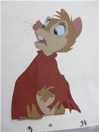 THE SECRET OF NIMH Mrs. Brisby Original Animation Production Cel  (MGM, Don Bluth, 1982)
