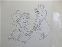 THE SECRET OF NIMH Mrs. Brisby & Teresa Original Animation Production Cel  (MGM, Don Bluth, 1982)