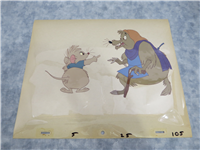 THE SECRET OF NIMH Martin Brisby & Auntie Shrew Original Animation Production Cel  (MGM, Don Bluth, 1982)
