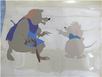 THE SECRET OF NIMH Martin Brisby & Auntie Shrew Original Animation Production Cel  (MGM, Don Bluth, 1982)
