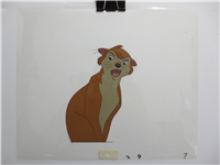 BANJO THE WOODPILE CAT Papa Cat Original Animation Production Cel  (Don Bluth, 1979)