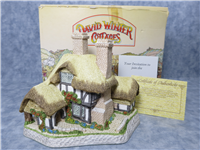 David Winter MOONLIGHT HAVEN 5-1/2 inch Porcelain Cottage (J Hine Ltd, 1991)