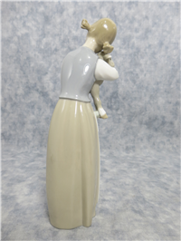 GIRL WITH LAMB 8-1/2 inch Porcelain Figurine  (Lladro, #1010, 1969)