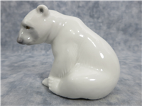 SEATED POLAR BEAR  3-1/4 inch Porcelain Figurine  (Lladro, #1209, 1972)
