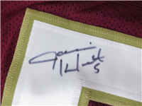 JAMEIS WINSTON #5 Signed SEMINOLES Sewn-On Style NCAA Stats Jersey Size XL (James Spence Authentication COA)