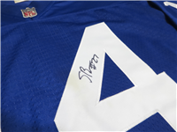 Y. A. TITTLE #14 2014 GIANTS Draft Party Signed NFL Reebok Jersey Size XL