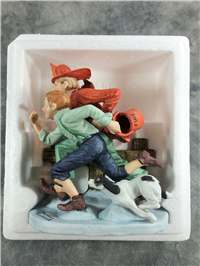 Norman Rockwell THE ALARM 6" Figurine (Danbury Mint, Series II)