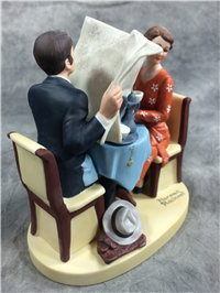 Norman Rockwell  BREAKFAST CONVERSATION  5-5/8" Figurine (Danbury Mint, Series II)