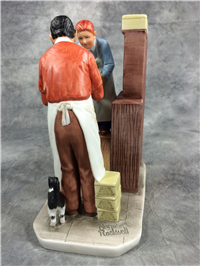 Norman Rockwell YEAR END COUNT Helping Hand Four Seasons 7-1/2" Figurine (Gorham)
