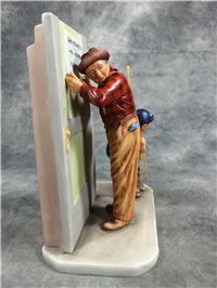 Norman Rockwell CLOSED FOR BUSINESS Helping Hand 4 Seasons 8" Figurine (Gorham)