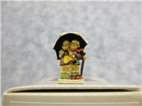 1st Edition STORMY WEATHER 7/8 inch Olszewski/Goebel Miniature Figurine (Hummel 252-P, 1988)