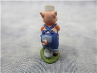PRACTICAL PIG 13/16 inch Miniature Olszewski Figurine (WDCC, Enchanted Places, 1028690)
