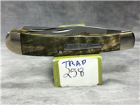 2012 REMINGTON UMC R295 Ltd Ed 30th Anniversary Green Curly Maple Trapper Bullet Knife