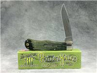 2012 REMINGTON UMC R1303 Ltd 30th Anniv. Green Curly Maple Trapper Lock Bullet Knife