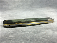 2012 REMINGTON UMC R1303 Ltd 30th Anniv. Green Curly Maple Trapper Lock Bullet Knife