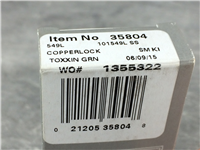 2015 CASE XX USA 101549L SS Green Swirl Micarta Copperlock