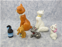 THOMAS O'MALLEY, TOULOUSE, MARIE, BERLIOZ AND DUCHESS The Aristocats Limted Edition 30th Anniversary Disney Figurine Set (WDCC, 1211154, 2000)