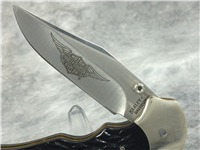 1998 HARLEY DAVIDSON HD-1 8-1/2" Folding Lockback Knife with Sheath